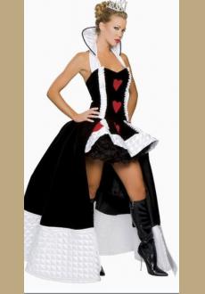 Sexy Enchanting Queen Of hearts Fancy Costume