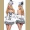 White Cigarette Girl Costume