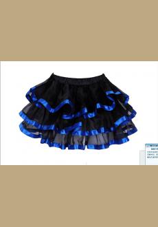 Black Tulle Mini Skirts With Layers and black Edging 