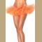 Neon Orange Organza TuTu