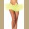 Neon  Yellow Organza TuTu