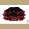 Black Tulle Mini Skirts With Layers and Red Edging 