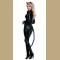 Black leather unitard Catwoman costume