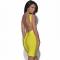 Yellow Sleeveless Backless Bandage Dress