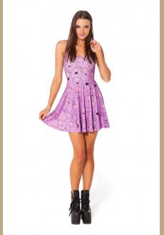 Sexy Lumpy Space Princess Print Reversible Skater Dress