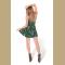 Pretty Peacock Feather Skater Dress