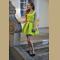 CHIC NEON MAJOR STRUCTURED SKATER DRESS