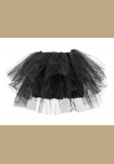 Cute Black Mesh Mini Skirt for Bustier,Corset, Costume