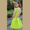 CHIC NEON MAJOR STRUCTURED SKATER DRESS