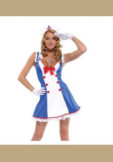 Overboard Sailor Girl Fancy Dress Costume
