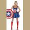 Captain America Sassy Deluxe Adult Costume