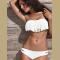 White Fringe Top Bikini Set