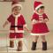 2-4 Years Kids Winter sets Boy Coat and Pant Children Santa Suit Novelty Costume Baby Christmas Clothing Sets