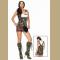 Combat Cutie Ladies Army Leg Avenue Fancy Dress Costume