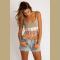 Summer Lace Swing Vest Sleeveless Top Strappy Cami Beach Bra