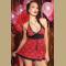 Reversible Red Lace Babydoll