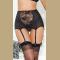 High waisted lace garter belt 