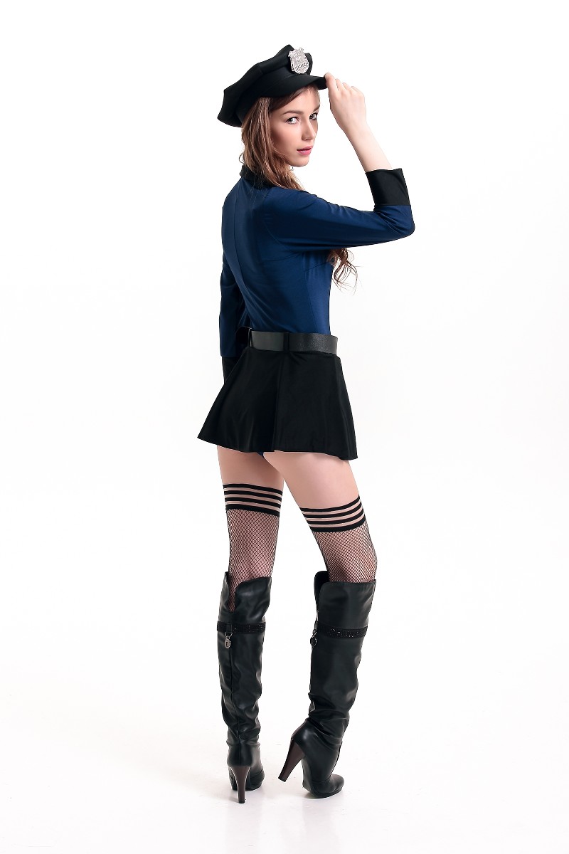 Sexy Police Woman Uniform Cop Dresspolice Costume2019 Adult Costumesflower Kit 