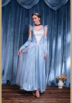 Womens Princess Cinderella Costume Halloween Fancy Dress Party Outfit