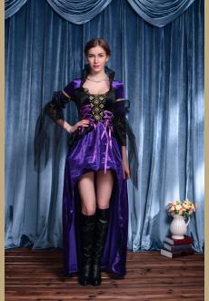 Purple Vintage Witch Queen Costume