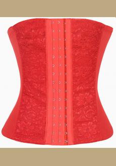 Red Vikoros Womens Waist Cincher Shaper Slimmer Training Corset Vest Shapewear