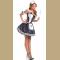 Grey French Maid Costume Dress