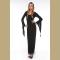 Black Hooded Robe Witch Costume