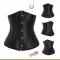 Black steel boned corset 