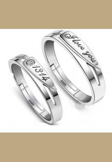 SS11051 S925 silver couple rings