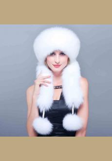 2015 High quality elegant fox fur hat genuine leather millinery winter mink hat cap rhinestone