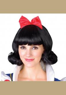 Cosplay Anime Snow White Wigs  Black Short Hair For Games