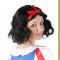 Cosplay Anime Snow White Wigs  Black Short Hair For Games