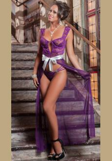 Purple 2pcs Parisien Ladylove Gown