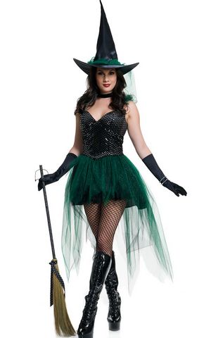Emerald Witch Costum...