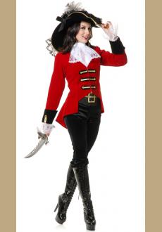 high quality women pirate costume,it comes with hat,coat,neckwear,panty