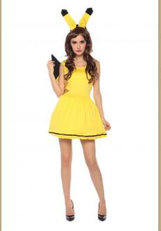 sexy pikachu dress costume,accessory:headwear