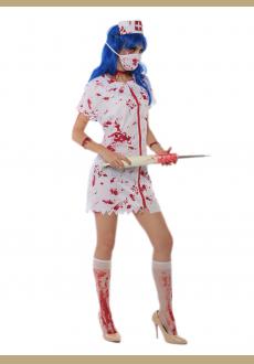 halloween zombie nurse costume,it comes with headwear,dress