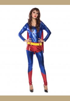 cosplay supergirl catsuit costume,it comes with bodysuit with cape