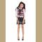 Women's Bloody Horror Student Halloween Costume Party Dress