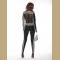 mesh balck race girl costume,accessory: gloves