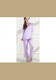 Spring and Autumn new women lovely purified cotton sweet long sleeved pajamas set for women