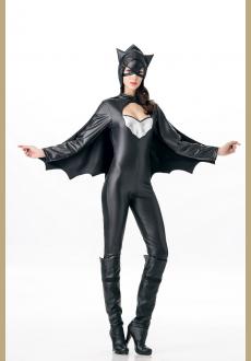 New Black Leather Halloween Uniform Cosplay Costume For Women