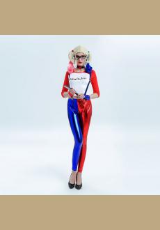 Overalls T Shirt Tops Coat Choker Necklace Gloves  Suicide Joker puddin Costume