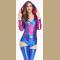 Halloween Costume Women's Ladies Bodycon Tight Hooded Playsuit Jumpsuit