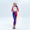 Overalls T Shirt Tops Coat Choker Necklace Gloves  Suicide Joker puddin Costume