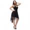 Black chiffon dress