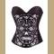 Women’s Punk Skull Print Rock N Roll Fashion Boned Bustier Corset Top