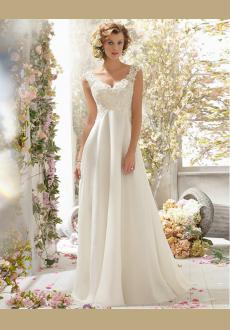 slim wedding dress