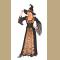 Spooky Witch Costume Womens Witches Halloween Horror Fancy Dress Outfit