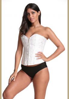 Fashion Womens Brocade Underbust Boned Corset Waist Trainer Shaper